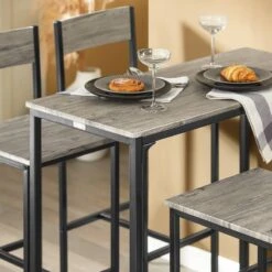 Table + 4 X Tabourets De Bar OGT14-HG -Sobuy 9c5f7e002d8a451b900229f5d585de3d