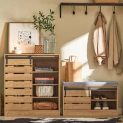 Commode à Chaussures Armoire FSB65-HG -Sobuy 9caa2f9584d0443aba0c36dc21943021