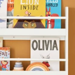 Bibliothèque Murale Enfant KMB08-W -Sobuy 9e4f3da61c2a492c988ba8503ce74d47