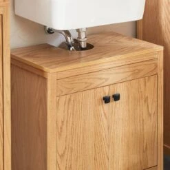 Meuble Sous Lavabo Naturel BZR98-N -Sobuy a3a38af73cbc417bbec027d9d7adf602