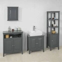 Meuble Bas De Salle De Bain FRG204-DG -Sobuy a6bd9da083ce4d1e9aa28a5e7109fbb0