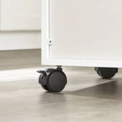 Desserte Micro-onde à Roulettes FSB09-W -Sobuy a8c9c8bace25423e88c4e7bdb587adc6