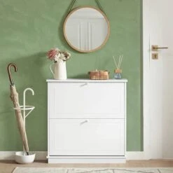 Meuble D'entrée FSR99-W -Sobuy a9da125099c24f9b8077554aa9f80286