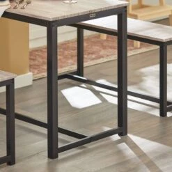Table à Manger + 2 X Bancs OGT25-N -Sobuy ba227bd7cc2d46ed91e324ae15784259