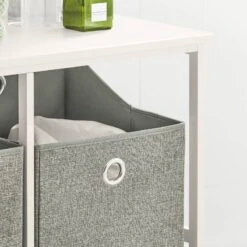 Meuble Panier à Linge BZR57-W -Sobuy bc8c06be62d849bfa4cbd2c99248e016