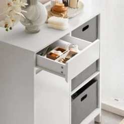 Armoire Salle De Bain BZR77-W 13 Armoire Salle De Bain BZR77-W -Sobuy be5744f4cca54674888174d18afb10a1