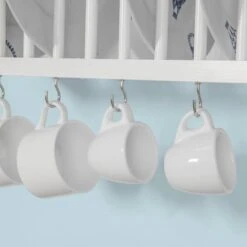 Porte-Assiettes Murale FRG275-W -Sobuy bfd8764048d342358bc410da951308e1