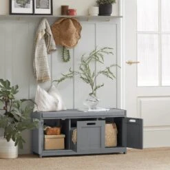 Banc à Chaussures FSR80-SG -Sobuy c009399e1d1c437da13f442f89c7eff9