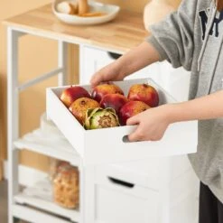 Desserte De Cuisine Roulante FKW79-SCH 34 Desserte De Cuisine Roulante FKW79-SCH -Sobuy c56ca911c47f41c481ed9a03e66b8ddb