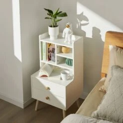 Table De Chevet Bout De Canapé FBT100-W -Sobuy d16d55b84e0a43daa34bd28f247c6bb7