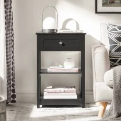 Table De Chevet Bout De Canapé FBT46-W -Sobuy d6feb247e7c54223b3ac049fac4139c9