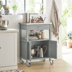 Desserte De Cuisine FKW22-WN 34 Desserte De Cuisine FKW22-WN -Sobuy e1a2217dbcc744de89d5c09f21baf99c