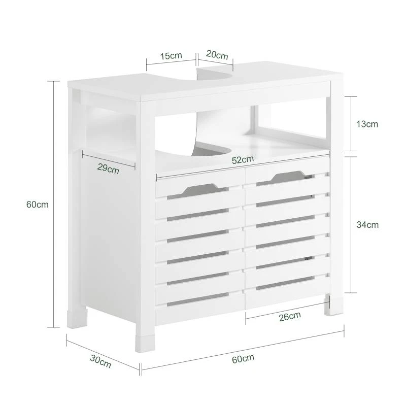 Meuble Sous-Lavabo BZR58-W 7 Meuble Sous-Lavabo BZR58-W – Image 7