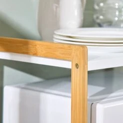 Étagère Micro Ondes KCR07-WN -Sobuy eaf34fd198d14b388208833c6b64a8c8