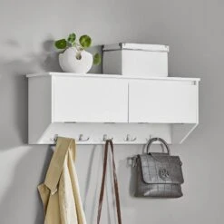 Armoire Murale Étagère Suspendue FHK24-W -Sobuy ee2aebbfdffe444e8092a8897d4af938