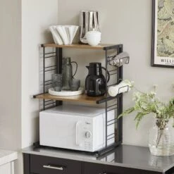 Étagère Micro Ondes KCR08-PF -Sobuy f26657d122404966b9dfeaa13665a018