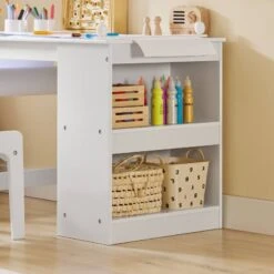 Ensemble Table Et Chaise Enfant KMB60-W -Sobuy f33359b4a7c84e348a879aebb661324d