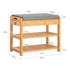 Banc De Rangement à Chaussures FSR49-N 19 Banc De Rangement à Chaussures FSR49-N -Sobuy f36df4768ced436ebe26134b24afae3d