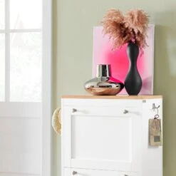 Meuble à Chaussures FSR144-WN 12 Meuble à Chaussures FSR144-WN -Sobuy f73a31e7751a4fb98e96650e19ccaac8