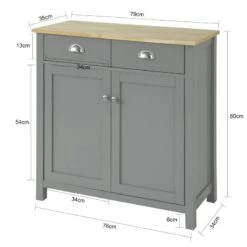 Buffet Commode FSB25-HG -Sobuy f8ff481e9a97444aafa1c4d0e69492ec
