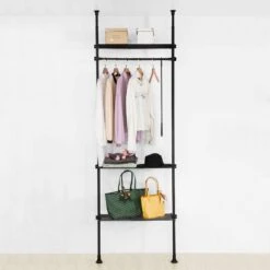 Rangement Pour Vêtement KLS07-W -Sobuy fb192e9e1d964897b69553a65fdb7fbf