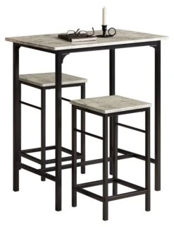 Table + 2 X Tabourets De Bar OGT10-HG