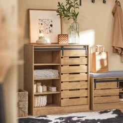 Commode à Chaussures Armoire FSB65-HG -Sobuy fe55f0d0c250456ea214b0851f1a27e0